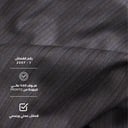 قماش صوف 50% مقلم باللون الرمادي 