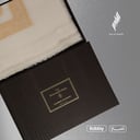  شال ZEGNA مميز باللون البيج بتطريز اصفر فريد من نوعه 