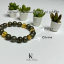 Bracelet Pyrite with Citrine
