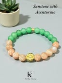 Bracelet Aventurine with Sunstone 