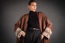 Linen embroidery on your sleeves and abaya