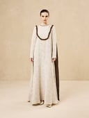 Thoub with embroidered cape