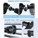 Gravity Car Phone Holder Mobile Stand GPS Support Auto Car Air Vent Mount Hook for IPhone 15 14 13 12 Pro Max XR Xiaomi Samsung
