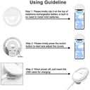 USB Powered LED Selfie Ring Light with Phone Lens for iPhone Samsung Xiaomi Huawei Mobile Phone Photography Selfie Lamp Accessor