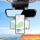 Universal Car Phone Holder Magnetic Rotatable Adjustable Rearview Mirror Navigation Stand Auto Interior Accessories