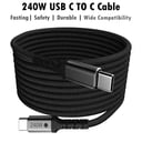 كابل USB-C إلى USB-C بقدرة 240 وات، شحن سريع PD 3.1، متوافق مع 140 وات/100 وات/60 وات، iPhone 15 Pro Max، MacBook Pro، Galaxy S24