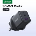 【UK Plug】UGREEN 20W 30W GaN Charger Mini PD 3.0 USB C Phone Charger For iPhone 16 15 14 Pro Samsung S25 Xiaomi Tablet iPad Air