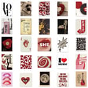 50Pcs Retro Y2K Girls Stickers Downtown Y2K DIY Stickers Scrapbooking Phone Luggage Skateboard Waterproof Decals