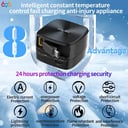 New 35W GaN Fast Charging Extension Cords Folding Storage Portable Type C For Huawei For iPhone 16 15 For Samsung Tablet Laptop
