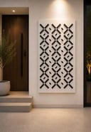 لوحة جدارية بتصميم هندسي عصري وأنيق