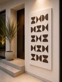 لوحة جدارية بتصميم هندسي عصري وأنيق