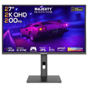 شاشة 200hz ألعاب ماجيستي 27 بوصة – QHD 2K، 200Hz، 1ms، FAST IPS، HDR400، G-SYNC & FreeSync