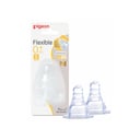 Pigeon Flexible Slim Neck Nipple Two Pieces - 0+ Months