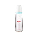 Pigeon Slim Neck Glass Bottle White Cap  (Assorted) - 240ML