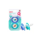 Pigeon Minilight Pacifier Twin Pack For Boys  - 12+ Months
