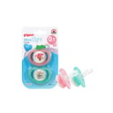 Pigeon Minilight Pacifier Twin Pack For Girls  - 0+ Months 