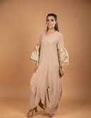 Golden Sleeves Dress