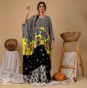 Patches Print Abaya