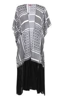Palestinian keffiyeh Ruffle Kimono
