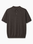 Knit Polo T-Shirt – Brown