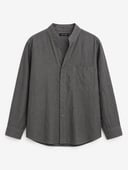 Lightweight Mandarin Collar Shirt