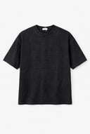 Washed Black T-Shirt with Back Print
