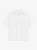 White Linen-Texture Shirt