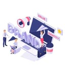 تصميم شعار مقترحين + مع دليل الهوية  الالوان والرسومات والتطبيقات