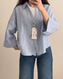 Stripped chemise blue 