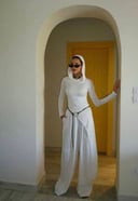White linen pants 