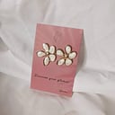 White Flower Earrings