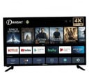 شاشة دانسات 50 بوصة سمارت 4K Ultra HD بنظام أندرويد 15 وتصميم عصري بدون حواف