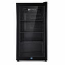 ثلاجة سمارت إليكتريك زجاج أسود 90 لتر 3.18 قدم – SME90GLS