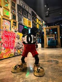 Mickey vs Chanel sculpture