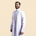 ثوب الدفه كلاسيك قطن أزرار