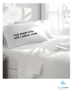 اتش تي شرشف سرير + واقي مخدة-HT Bed Sheet +Pillow Protector 220cmX150