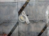 طقم مفارش سريرين - رمادي