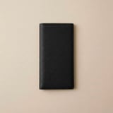 PASSPORT HOLDER - pebbled leather - Black