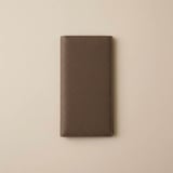 PASSPORT HOLDER - pebbled leather - Beige