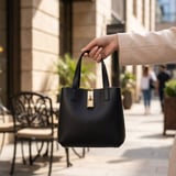 شنطة يد وسط بخيارات متعددة PRQ 3490 - أسود