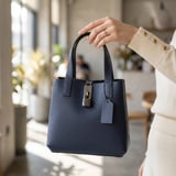 شنطة يد وسط بخيارات متعددة PRQ 3490 - كحلي