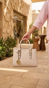 شنطة يد وسط  PRQ 3506 - بيج