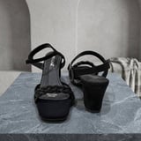 صندل كعب أنيق بخيارات متعددة MB-4662 - اسود - 37