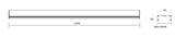 Megaman MDL1007W - Elegant Linear Pendant Light Fixture - Durable Metal Construction, Even Light Distribution, and Long Lifespan - Enhance Your Interior Décor! - 60W - 6500K - Black