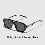 نظارات شمسية ريترو 2026 بإطار شفاف - لون العدسات: clear gray blue