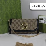 شنطة نسائية ماركة قوتشي - اسود في بيج