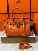 شنطة نسائية ماركة هيرمس - برتقالي