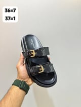 سليبر نسائي ماركة لويس فيتون - l03 - اسود