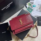شنطة نسائية ماركة سان لوران - أحمر