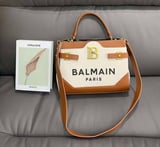 شنطة نسائية ماركة بال ماين - بني في ابيض